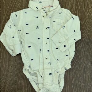 Carter's Cream Patterned Bodysuit
